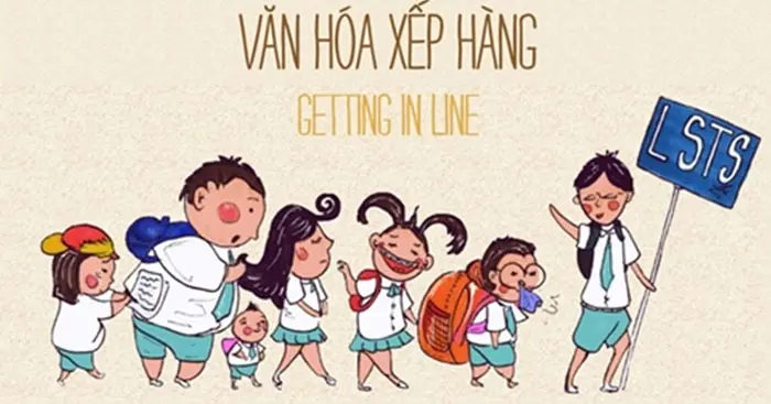 VĂN HOÁ XẾP HÀNG - NÉT ĐẸP HỌC ĐƯỜNG