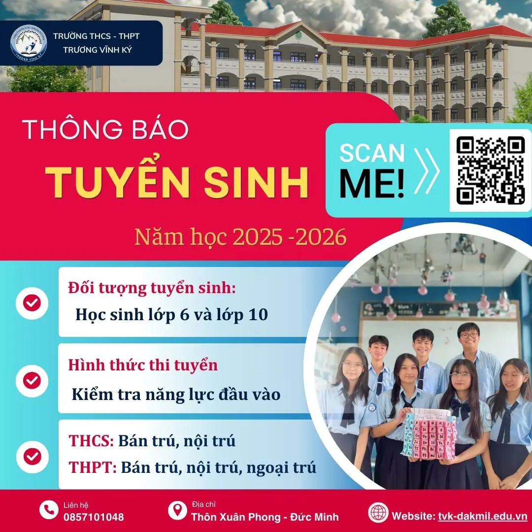  𝐓𝐑ƯỜ𝐍𝐆 𝐓𝐇𝐂𝐒 – 𝐓𝐇𝐏𝐓 𝐓𝐑ƯƠ𝐍𝐆 𝐕Ĩ𝐍𝐇 𝐊Ý 𝐓𝐇Ô𝐍𝐆 𝐁Á𝐎 𝐓𝐔𝐘Ể𝐍 𝐒𝐈𝐍𝐇 𝐍Ă𝐌 𝐇Ọ𝐂 𝟐𝟎𝟐𝟓–𝟐𝟎𝟐𝟔
